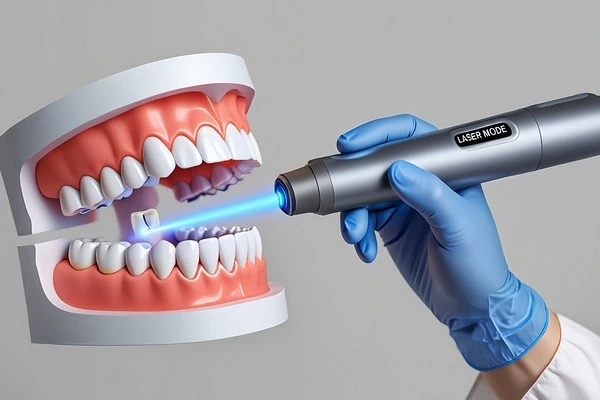 What happens during laser dentistry